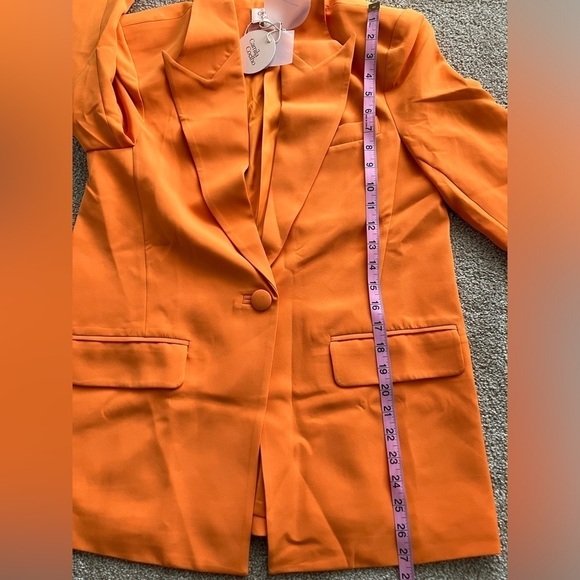 REVOLVE Camila Coelho Women's US XXS  Morena Classy Blazer Bright Orange - Picture 15 of 15
